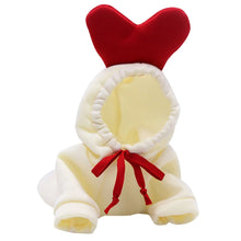 Winter Warm Cotton Dog Clothes Cute Frog Solid Hoodies Fleece Pet Dog Jacket Coat For French Bulldog Chihuahua Dog suit