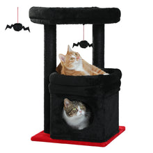 H68cm Small Cat Tree Condo for Indoor Hanging Ball Tower Large Top Perch Warm Cozy Home Sisal Scratching Post rascadores de gato