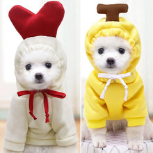 Winter Warm Cotton Dog Clothes Cute Frog Solid Hoodies Fleece Pet Dog Jacket Coat For French Bulldog Chihuahua Dog suit