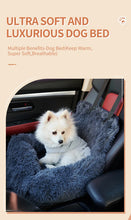 Dog Car Seat for Large Dogs, Two Dogs Car Back Seats, Travel Pet Booster Belt, Washable Long Plush Safety Car Sofa Pet Supplies