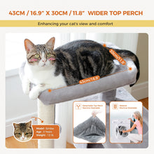 Multi-Level Cat Tree Tower with Sisal Scratching Posts Soft Padded Perch Large Cat Condo for Indoor Kitten Bed House Cat Toys
