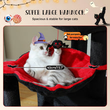 Multi-Level Cat Tree with 2 Cozy Condos, Hammock, Cat Scratching Pad, Large Cat Tower, Cat Scratching Post for Indoor, Cat House