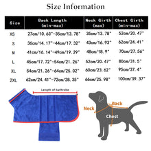 Dog Bathrobe Towel Microfiber Absorbent Beach Towel For Medium Small Dogs Cats Fast Dry Coat Absorbent Pet Nightwear Soft Towel
