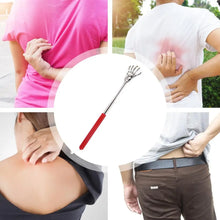 Telescopic Back Scratcher Stainless Steel Hand Shaped Extendable Back Scratchers Hand Massager Backslap Portable Travel Massage