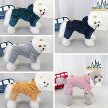 Winter Dog Jumpsuits Pet Puppy Hoodie Jacket Coat 4-Leg Soft Fleece Warm Snowsuit Chihuahua Yorkie Outfits Clothes Apparel