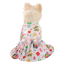 Dog Princess Dress Cute Rabbit Printed Dresses for Small Medium Dogs  Cats Easter Pet Skirt Puppy Chihuahua Teddy Clothes