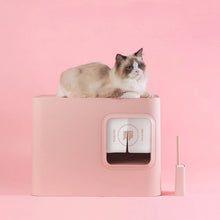 Sugar cube semi-enclosed cat litter box High-value cat litter box Portable large-capacity cat toilet Pet supplies