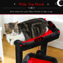 H68cm Small Cat Tree Condo for Indoor Hanging Ball Tower Large Top Perch Warm Cozy Home Sisal Scratching Post rascadores de gato
