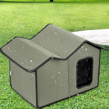 Cat Outdoor House Large Insulated Cat Shelter Waterproof Weatherproof Pet House With Transparent Door Washable Cat Hut For Cat