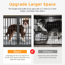 Furniture Style Dog Cage Extra Large Wooden Pet Kennel End Side Table with Tray and 3 Doors for Medium to Large Dogs