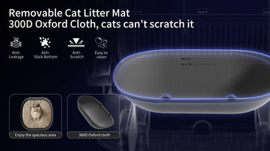 OMC-M1 Self Cleaning Automatic Cat Litter Box Toilet for 1.5-8kg Cat Trash Bag Litter Smart Cat Travel Toilet App Control Tray