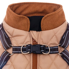 Waterproof Warm Dog Jacket With Harness Winter Dog Clothes French Bulldog Coat Chihuahua Pet Costume for Small Medium Dogs