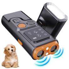 Ultrasonic Dog Bark Deterrent Device with LED Flashlight Rechargeable Pet Dog Repeller Dog Chaser Correct Your Dogs Bad Behavior