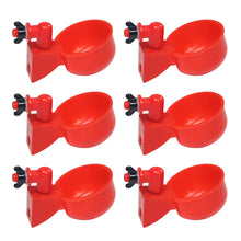 6pcs Poultry Feeder Drinker Hanging Automatic Chicken Water Dispenser Plastic Practical Convenient Tools for Farm Animal Feeding