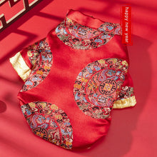 Pet Clothes Chinese New Year Dog Tang Suit For Dogs Cheongsam Winter Dog Coat Jacket Traditional Spring Festival Pet Costume