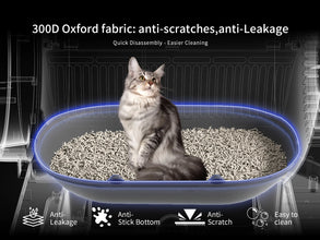 Automatic Cat Litter Box Self Cleaning with App Control & Cat Litter Mat Smart Cat Toilet for Multiple Large Cats