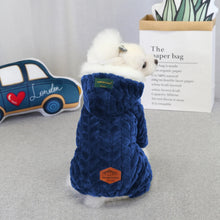 Winter Dog Jumpsuits Pet Puppy Hoodie Jacket Coat 4-Leg Soft Fleece Warm Snowsuit Chihuahua Yorkie Outfits Clothes Apparel