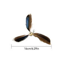 6PCS Cat Toys Feathers Wand Cat Wand Toy Refill Cat Teaser Toy Interactive Kitten Teaser Refill Rotating Cat Feathers Refill Toy