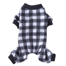 Pet Christmas Pajamas Red Black Buffalo Plaid Jumpsuit Dog Cat Soft Winter Clothes Puppy Doggie Checkered Sweater Apparel