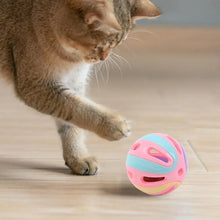 Cat Toy With Bell Cat Pounce Jinggle Ball Hollow Cat Jingle Balls Interactive Cat Toys Kitten Chasing Toys For Kitten Cats