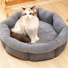 Soft Pet Cat Bed Round Plush Cat Nest Pet kitten Pillow basket Comfortable Sleeping Mat Suitable For All Kinds Of Cats