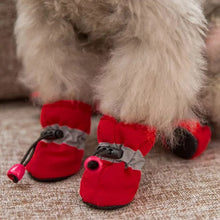 4Pcs Waterproof Winter Pet Dog Shoes Anti-slip Rain Snow Boots Footwear Lightweight Warm For Small Cats Puppy Dogs Socks Booties