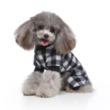 Pet Christmas Pajamas Red Black Buffalo Plaid Jumpsuit Dog Cat Soft Winter Clothes Puppy Doggie Checkered Sweater Apparel