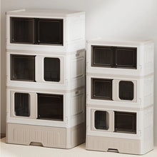 Large multi-story cat carrier Multifunctional cat villa Household foldable closed cat litter box Pet supplies storage cabinet