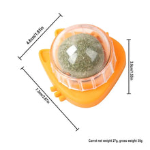 Cat Wall Stick-on Ball Wall Mount Cat Mint Balls Edible Cat Catnip Licking Ball Cat Wall Treats Teeth Cleaning Cat Bite Toy