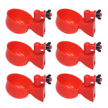 6pcs Poultry Feeder Drinker Hanging Automatic Chicken Water Dispenser Plastic Practical Convenient Tools for Farm Animal Feeding