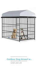 Wooden Corner Dog Crate Furniture Glass Shelves Kennel Pet Indoor CN17 White Brown Display Cabinet Safe Anti-Tip Straps Locks
