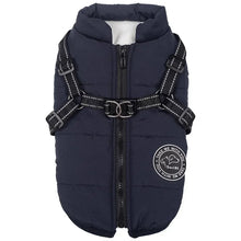Winter Dog Clothes For Small Large Dogs Warm Fleece Big Dog Jacket Waterproof Pet Coat With Harness Chihuahua Puppy Costume