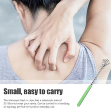 Telescopic Back Scratcher Stainless Steel Hand Shaped Extendable Back Scratchers Hand Massager Backslap Portable Travel Massage