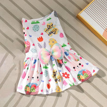 Easter Eggs Dog Dress for Small Dogs Girl Pink Puppy Dresses Dog Clothes Holiday Pet Costume Spring Summer Cat Apparels Cute