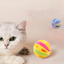 Cat Toy With Bell Cat Pounce Jinggle Ball Hollow Cat Jingle Balls Interactive Cat Toys Kitten Chasing Toys For Kitten Cats