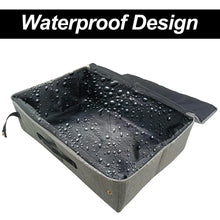 Sturdy Collapsible Cat Litter Box Foldable Cat Litter Box With Zipper Lid Travel Litter Box For Kitties Oxford Cloth  PP Board