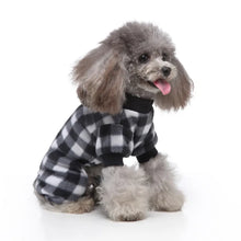 Pet Christmas Pajamas Red Black Buffalo Plaid Jumpsuit Dog Cat Soft Winter Clothes Puppy Doggie Checkered Sweater Apparel