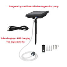 Fish Pond Solar Air Pump Multi-function USB Charging Ventilator Aquarium Outdoor Fishing Rotary Oxygen Fish Tool