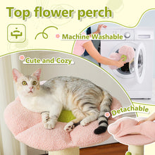 Cat Tree Cat Tower with Super Thick Scratching Post Cat Scratching Post for Large Cats Flower Cat Bed Tall Cat Scratcher Indoor