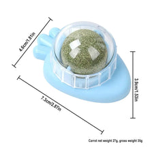 Cat Wall Stick-on Ball Wall Mount Cat Mint Balls Edible Cat Catnip Licking Ball Cat Wall Treats Teeth Cleaning Cat Bite Toy