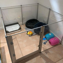 Extra Large Dog Playpen Acrylic Enclosure Pet Animal Bunny Ferrets Dog Fence Cage Pet Whelping Box with Waterproof Fertility Pad