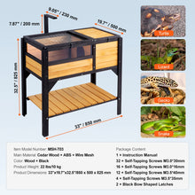 SucceBuy 3-Room Tortoise House Tortoise Habitat Wooden Enclosure Indoor Outdoor Openable Roof Large Reptile Cage44