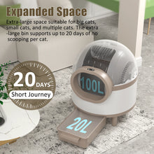 Self Cleaning Cat Litter Box 68L Automatic Cat Litter Box For 1.5-8kg Cat w/ Trash Bag & Litter Mat Smart Cat Toilet App Control
