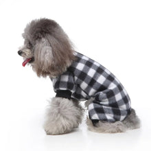 Pet Christmas Pajamas Red Black Buffalo Plaid Jumpsuit Dog Cat Soft Winter Clothes Puppy Doggie Checkered Sweater Apparel