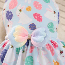 Easter Eggs Dog Dress for Small Dogs Girl Pink Puppy Dresses Dog Clothes Holiday Pet Costume Spring Summer Cat Apparels Cute