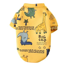 Animal Print Small Dog Hoodie Coat Winter Warm Pet Clothes for Chihuahua Shih Tzu Sweatshirt Puppy Cat Pullover Pets Clothing