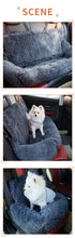 Dog Car Seat for Large Dogs, Two Dogs Car Back Seats, Travel Pet Booster Belt, Washable Long Plush Safety Car Sofa Pet Supplies