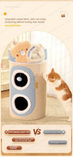 Multi-layer bear mailbox, cat scratching board,Removable three-layer cat nest Multi-layer cat tree hole Winter warm pet nest