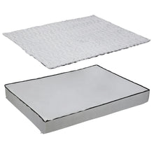 L XL 2XL 3XL Dog Bed Gray Orthopedic Pet Calming Bed Soft Sponge Foam Base Dog Crate Kennels Mat with Removable Cover