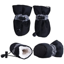 4Pcs Waterproof Winter Pet Dog Shoes Anti-slip Rain Snow Boots Footwear Lightweight Warm For Small Cats Puppy Dogs Socks Booties
